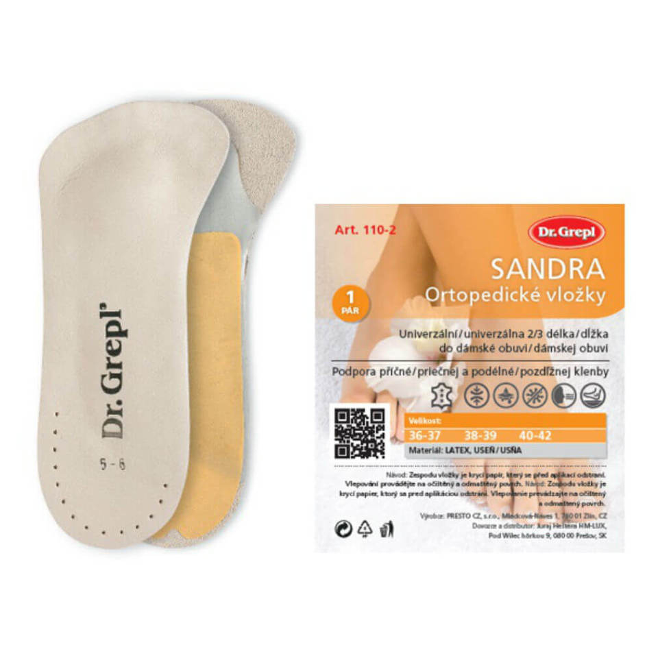 E-shop DR.GREPL Ortopedické vložky Sandra vel.38-39 1pár