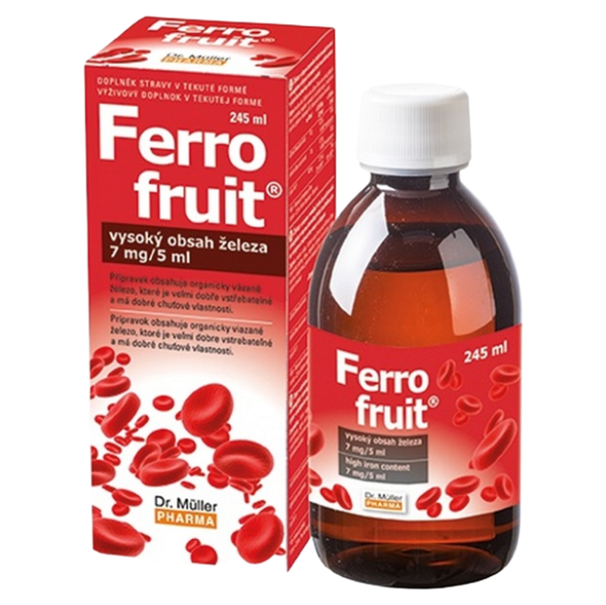 Dr. Müller Ferrofruit perorálny roztok s obsahom železa 245 ml