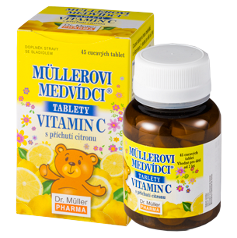E-shop Dr Müller Medvedíky, Vitamín C citrón 45 tabliet