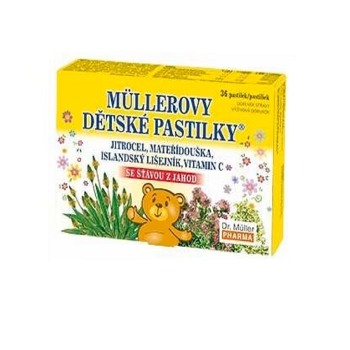 DR. MÜLLER Müllerove detské pastilky 36 pastiliek (Bylinné výživové doplnky) - Viaczložkové