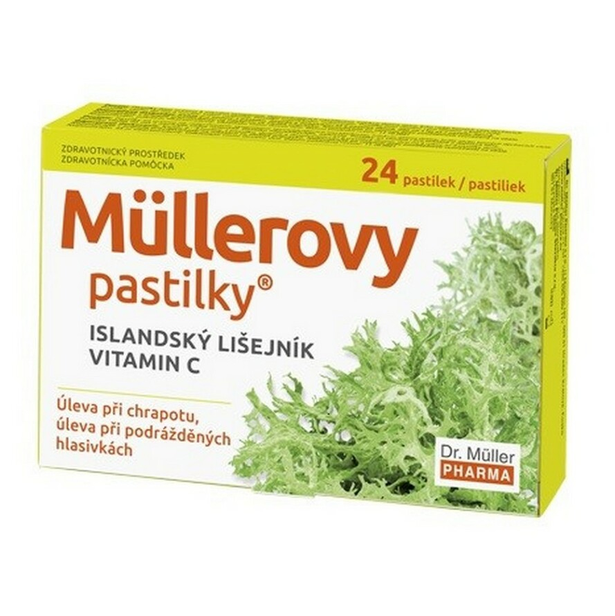 Dr. Müller Müllerovy pastilky s islandským lišejníkem 24 ks