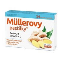 DR. MÜLLER Müllerove pastilky so zázvorom 24 kusov