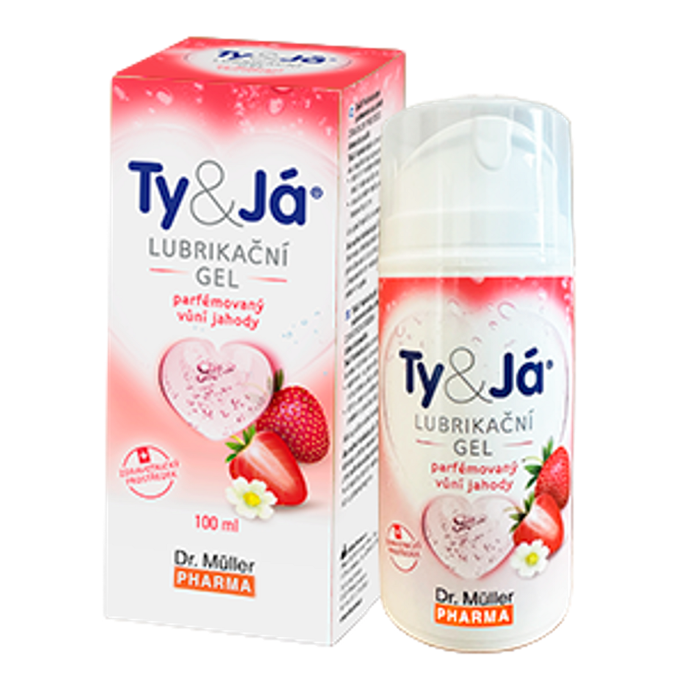 Lubrikačný gél Ty & Ja parfumovaný vôňou jahody 100 ml Dr. Müller