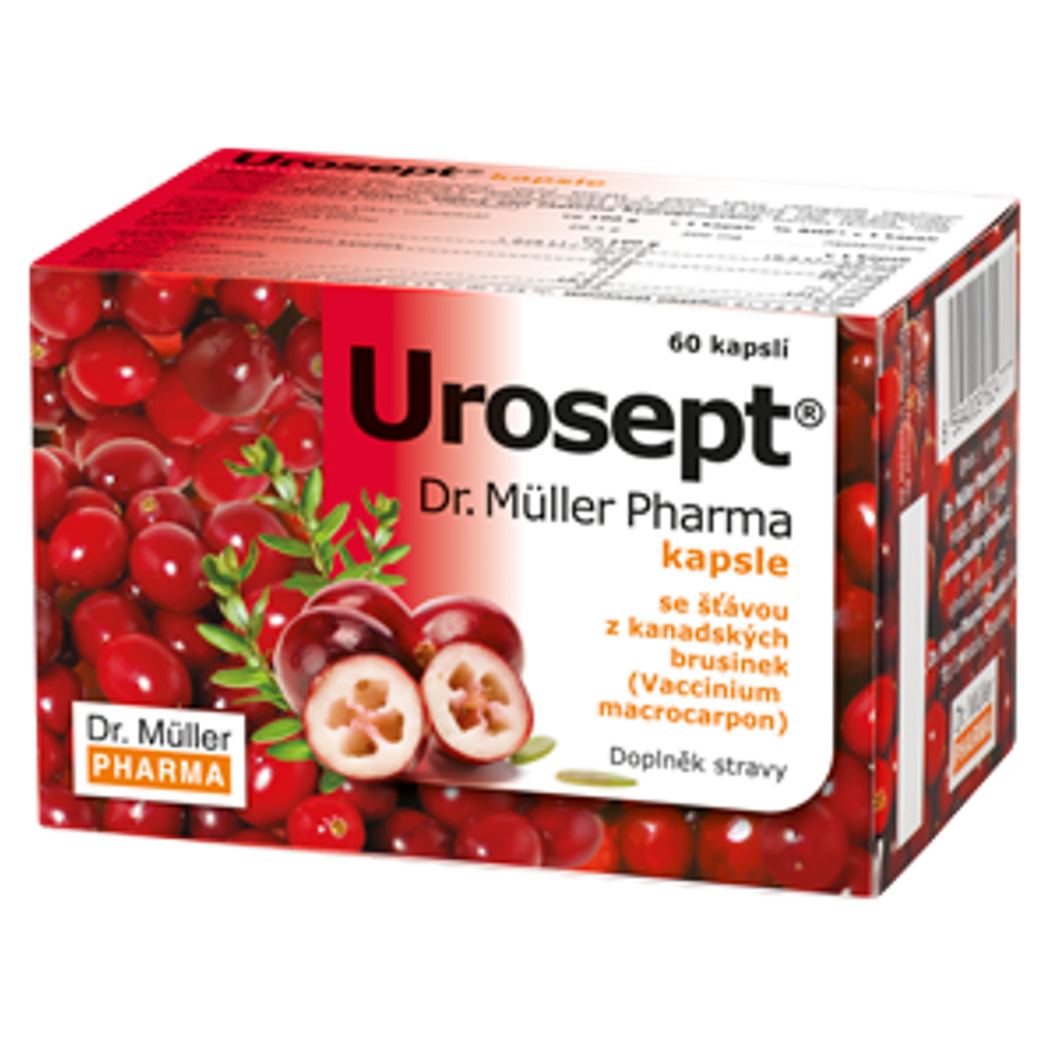 Dr. Müller Urosept kapsuly na podporu funkcie obličiek a močového mechúra 60 cps kúpite na Mojalekaren.sk