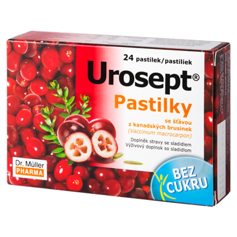 DR.MÜLLER Urosept pastilky bez cukru 24 ks kúpite na Mojalekaren.sk