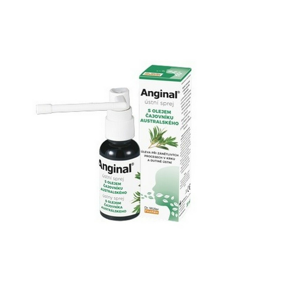 Dr. Müller Anginal® ústny sprej pri zápale v krku a ústnej dutine 30 ml
