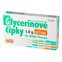 DR. MÜLLER Glycerínové čapíky detské 1.0g 12 ks