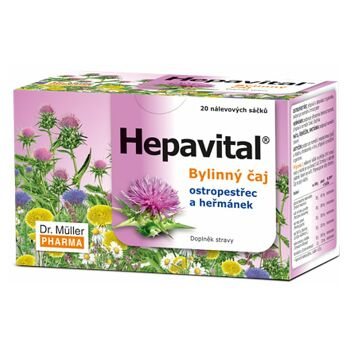 DR. MÜLLER Hepavital  bylinný čaj 20 sáčkov