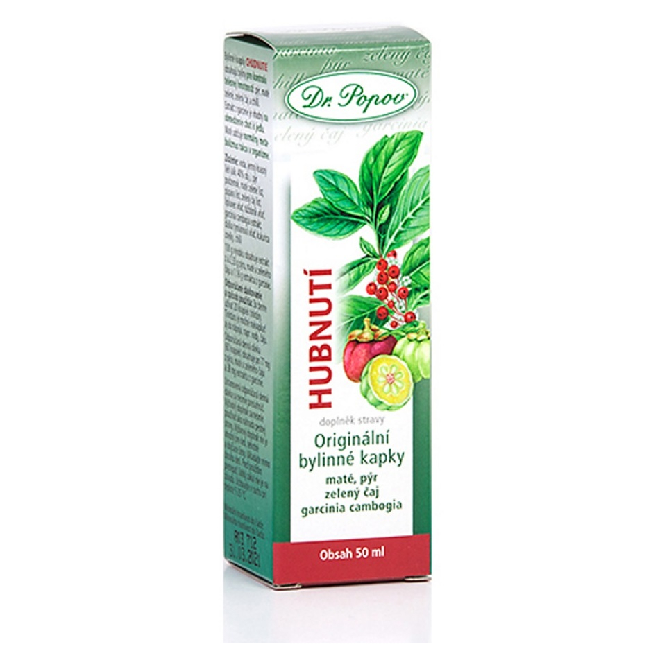 Dr. Popov Originální bylinné kapky Chudnutie kvapky na podporu chudnutia 50 ml