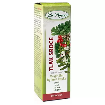 DR.POPOV Kvapky bylinné tlak-srdce 50 ml (Bylinné výživové doplnky)