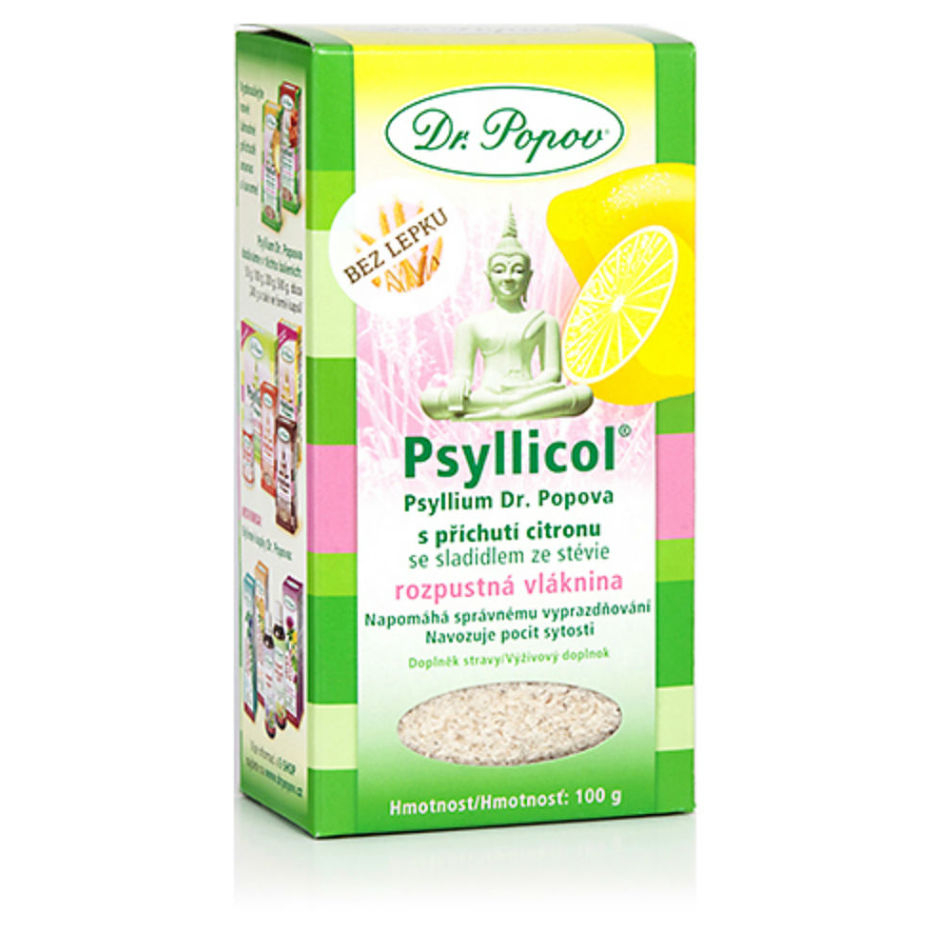 DR. POPOV Psyllicol s príchuťou citrónu 100 g