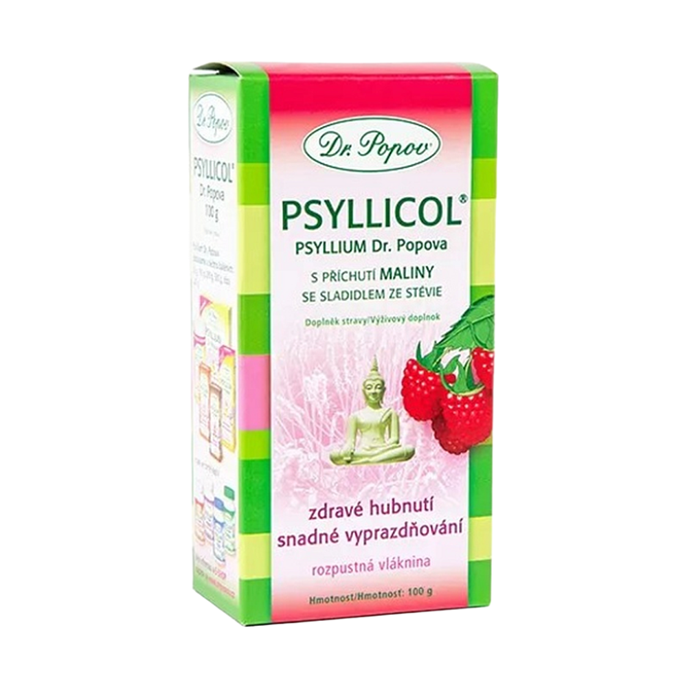 DR. POPOV Psyllicol s príchuťou maliny 100 g