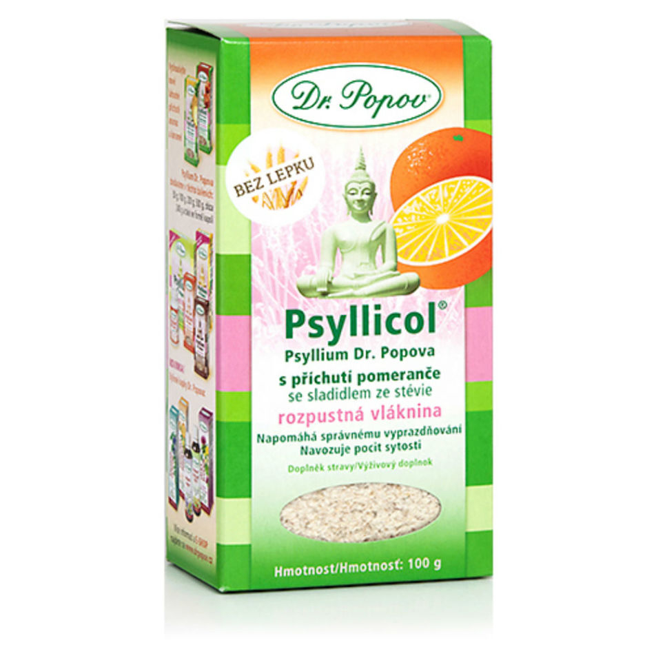 E-shop DR. POPOV Psyllicol s príchuťou pomaranča 100 g