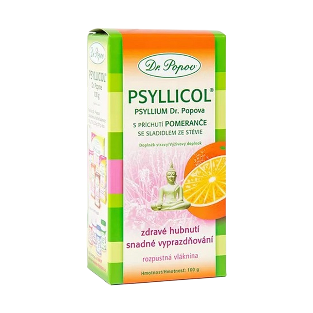 DR. POPOV Psyllicol s príchuťou pomaranča 100 g