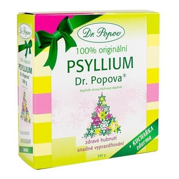 DR. POPOV Psyllium rozpustná vláknina 500 g (Vláknina, psyllium)