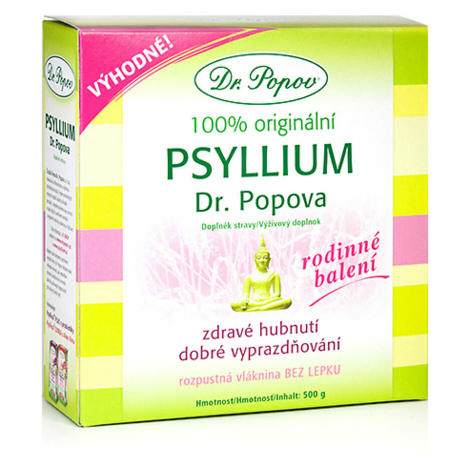 Dr. Popov Psyllium Indická rozpustná vláknina vláknina výživový doplnok 500 g kúpite na Mojalekaren.sk