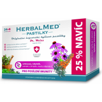 HERBALMED Pastilky Echinacea, rakytník, vitamín C 24 + 6 pastiliek ZDARMA
