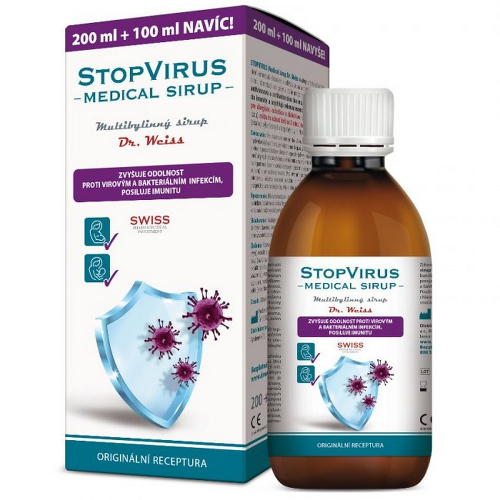 Dr.Weiss STOPVIRUS Medical sirup sirup na posilnenie imunity 300 ml kúpite na Mojalekaren.sk
