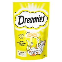 DREAMIES pochúťka pre mačky so syrom 60 g