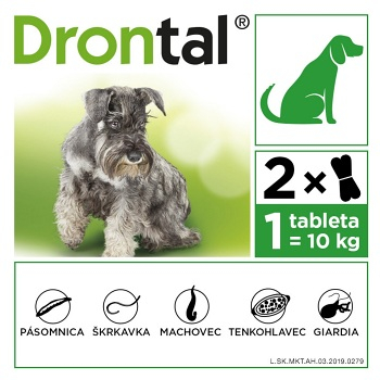 DRONTAL Dog Flavour 150/144/50 mg 2 tablety