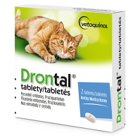 DRONTAL tablety pre mačky 2 tablety