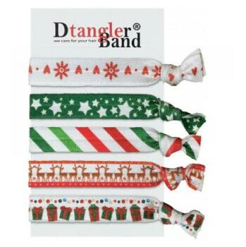 DTANGLER Band set gumičiek do vlasov Merry Christmas