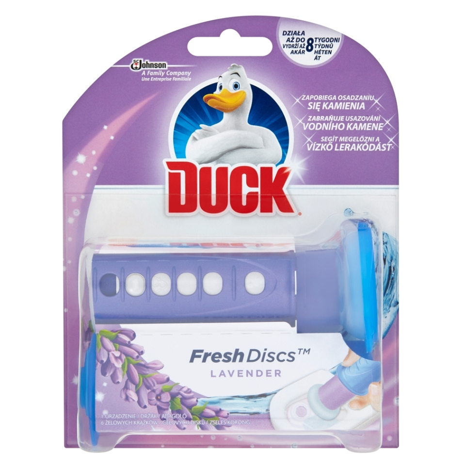DUCK FRESH discs čistič WC 36ml levandule