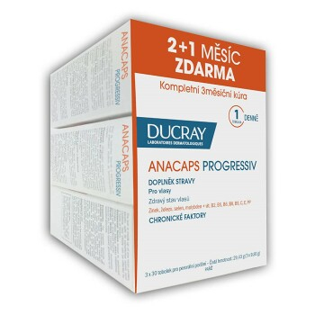 DUCRAY Anacaps Progressiv trio  3x 30 kapsúl