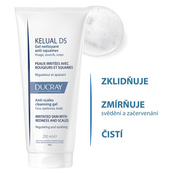 DUCRAY Kelual DS Čistiaci gél 200 ml (Dermokozmetika sprchovania a umývanie) - Dermokozmetika - obrázok 2/2