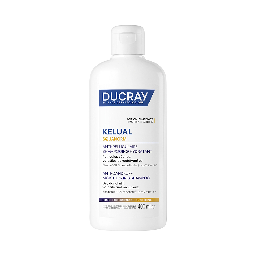 DUCRAY Kelual Squanorm Šampón hydratačný suché lupiny 400 ml