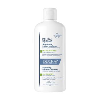 DUCRAY Kelual Squanorm Šampón mastné lupiny 400 ml (Dermokozmetika šampóny na vlasy)