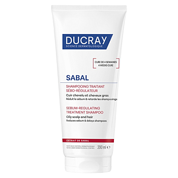 DUCRAY Sabal Šampón regulujúci tvorbu mazu 200 ml (Dermokozmetika šampóny na vlasy)