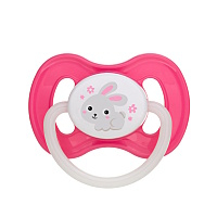 CANPOL BABIES Bunny&Company cumlík kaučuk čerešňa 0-6m ružový 1 kus