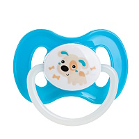 CANPOL BABIES Bunny&Company cumlík kaučuk čerešňa 6-18m modrý 1 kus