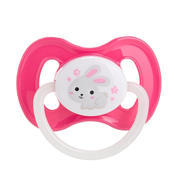 CANPOL BABIES Bunny&Company cumlík kaučuk čerešňa 6-18m ružový 1 kus (Cumlíky 6 - 18 - mesiacov) - Upokojujúci