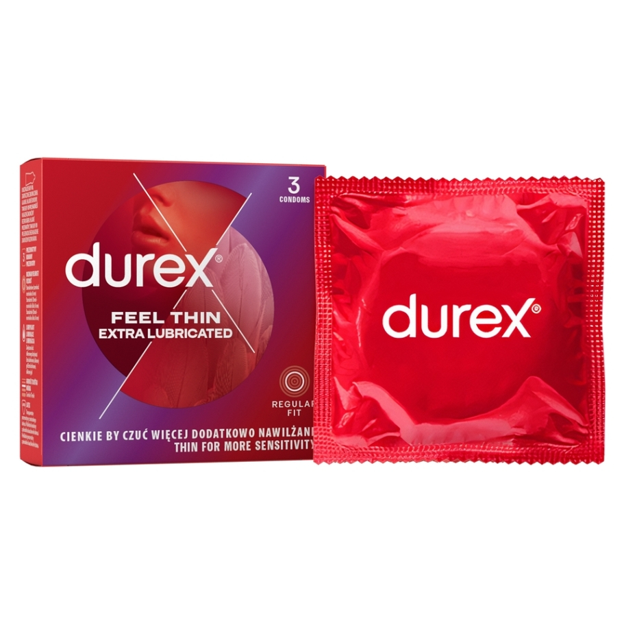 E-shop DUREX Feel thin extra lubricated 3 ks