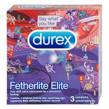 DUREX Fetherlite Elite Kondómy 3 ks (Emoji)
