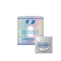 DUREX Invisible Extra lubrikované Kondómy 3 ks