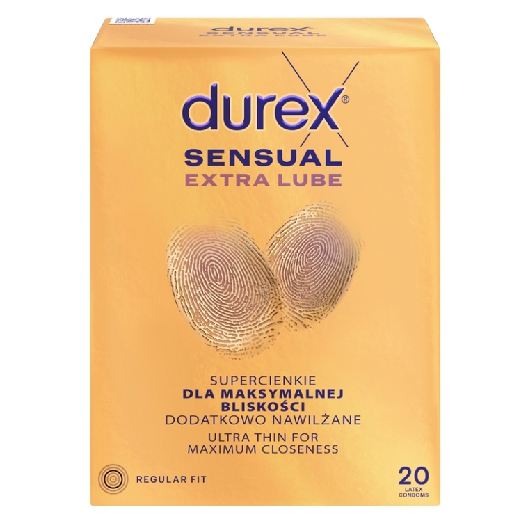 Durex Sensual Extra Lube kondómy 20 ks kúpite na Mojalekaren.sk