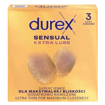 DUREX Sensual extra lube 3 kusy (Kondómy) - Ochranný