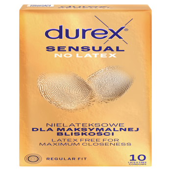DUREX Sensual no latex 10 kusov (Kondómy) - Klasické, Ochranný