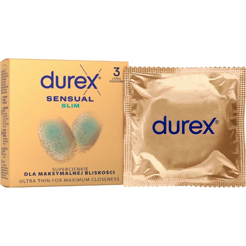 Durex Sensual Slim kondómy 3 ks