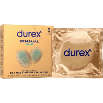 DUREX Sensual slim 3 kusy (Kondómy) - Extra tenké, Ochranný