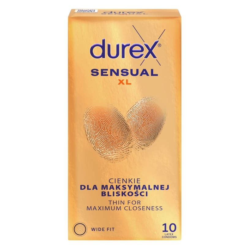 Durex Sensual XL kondómy 10 ks