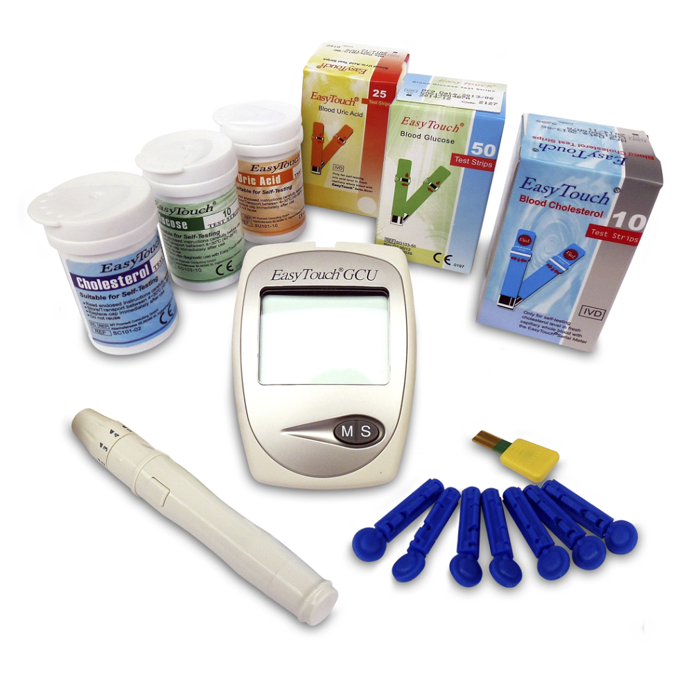 E-shop EASYTOUCH Cholesterolmeter GCU 3v1 + 3 krabičky prúžkov