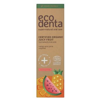 ECODENTA Certifikovaná detská pasta s príchuťou šťavnatého ovocia 75 ml (Prírodná zubná hygiena) - Prírodné - obrázok 2/2