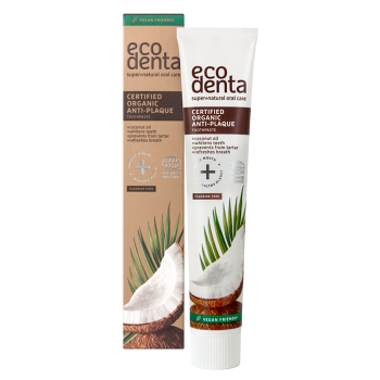 ECODENTA Certifikovaná BIO Zubná pasta s kokosovým olejom 75 ml (Prírodná zubná hygiena) - BIO, Prírodné
