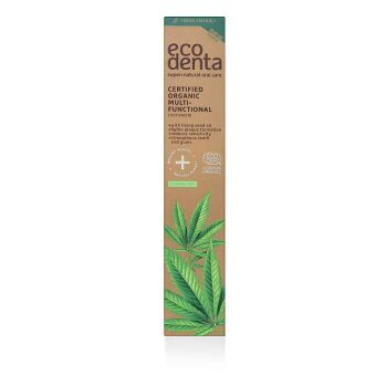 ECODENTA Certifikovaná multifunkčná zubná pasta Konopný olej BIO 75 ml (Prírodná zubná hygiena) - Prírodné - obrázok 2/2