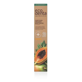 ECODENTA Certifikovaná organická zubná pasta bieliaca Papaya 75 ml (Prírodná zubná hygiena) - Prírodné - obrázok 2/2