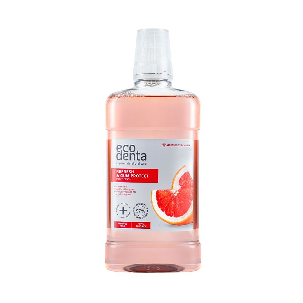 E-shop ECODENTA Osviežujúca ústna voda s antibakteriálnym účinkom 500 ml